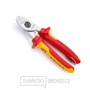 Káblové štípacie kliešte Knipex 95 16 165 T - chrómované, viaczložkové objímky VDE gallery main image