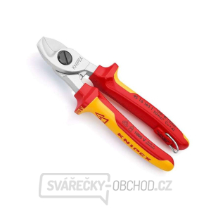 Káblové štípacie kliešte Knipex 95 16 165 T - chrómované, viaczložkové objímky VDE gallery main image