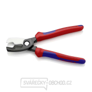 Káblové nožnice 200 mm KNIPEX 95 12 200 - leštená hlava, viaczložkové puzdrá Náhľad