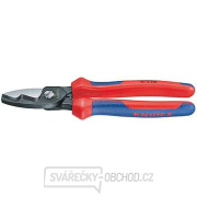 Káblové nožnice 200 mm KNIPEX 95 12 200 - leštená hlava, viaczložkové puzdrá Náhľad