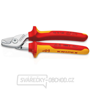 Izolované nožnice na káble s viaczložkovými puzdrami KNIPEX 160 mm VDE gallery main image