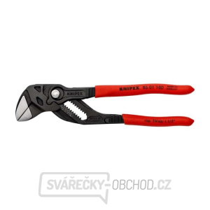 Klešťový klíč 180 mm, Knipex 86 01 180 - leštěná hlava, plastové návleky gallery main image