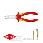 Kleště odizolovací VDE KNIPEX 13 46 165, 165 mm - pochromované kleště, vícesložkové návleky gallery main image