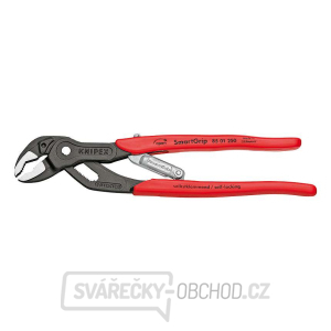 Kleště SmartGrip 250 mm s automatickým nastavením. Knipex 85 01 250 - DIN ISO 8976 - leštěná hlava, plastové návleky gallery main image