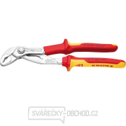 Instalatérské kleště VDE-Cobra 250 mm. KNIPEX 87 26 250 - 1000V. Chromováno, vícesložkové návleky gallery main image