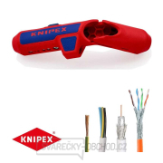 Univerzální odizolovací nástroj KNIPEX ErgoStrip 16 95 01 SB pro praváky gallery main image