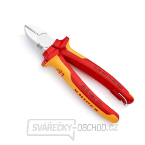 Bočné frézy s predĺženým ostrím Knipex 70 06 180 T - chrómované, viaczložkové VDE puzdrá (180 mm) gallery main image