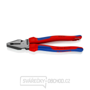 Kombinované kliešte Power 225 mm Knipex 02 02 225 T BK s upevňovacím okom gallery main image