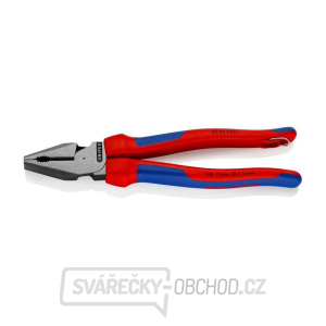 Kombinované kliešte Power 225 mm Knipex 02 02 225 T BK s upevňovacím okom gallery main image