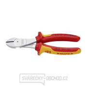 Výkonné bočné frézy 180 mm - 1000 V. KNIPEX 74 06 180 - chrómované, viaczložkové VDE puzdrá Náhľad