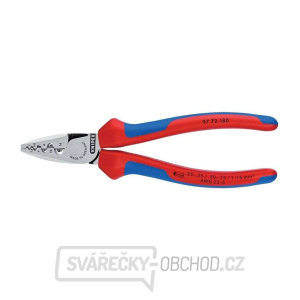 Lisovacie kliešte 180 mm na koncové objímky Knipex 97 72 180 gallery main image