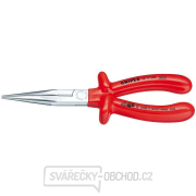 Polkruhové kliešte s čepeľami (so zobákom) 200 mm - 1000 V.  KNIPEX 26 17 200 - chrómované, izolované VDE gallery main image