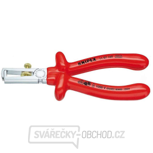 Odstraňovacie kliešte 160 mm - 1000 V. KNIPEX 11 07 160. Chrómované, izolované VDE - VDE gallery main image