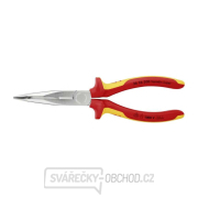 Polkruhové kliešte s čepeľami (so zobákom) 200 mm KNIPEX 26 26 200 - 1000V. Pochrómované, viackomponentné objímky VDE Náhľad