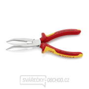 Polkruhové kliešte s čepeľami (so zobákom) 200 mm KNIPEX 26 26 200 - 1000V. Pochrómované, viackomponentné objímky VDE Náhľad