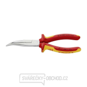 Polkruhové kliešte s čepeľami (so zobákom) 200 mm KNIPEX 26 26 200 - 1000V. Pochrómované, viackomponentné objímky VDE Náhľad