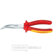 Polkruhové kliešte s čepeľami (so zobákom) 200 mm KNIPEX 26 26 200 - 1000V. Pochrómované, viackomponentné objímky VDE gallery main image