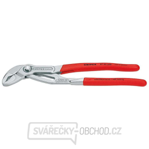 Kleště na trubky Cobra 250 mm KNIPEX 87 03 250 DIN ISO 8976. Chromováno, plastové návleky gallery main image