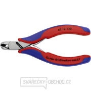 Štiepacie kliešte so šikmými čepeľami na elektroniku KNIPEX 62 12 120 gallery main image