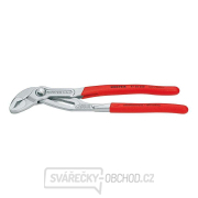 Kleště na trubky Cobra 180 mm KNIPEX 87 03 180 - chromováno, plastové návleky gallery main image