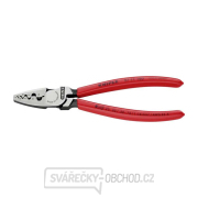 Krimpovacie kliešte KNIPEX 97 71 180 pre koncové objímky 180 mm - leštená hlava, plastové objímky Náhľad