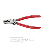 Krimpovacie kliešte KNIPEX 97 71 180 pre koncové objímky 180 mm - leštená hlava, plastové objímky gallery main image