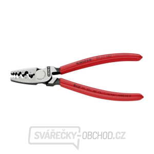 Krimpovacie kliešte KNIPEX 97 71 180 pre koncové objímky 180 mm - leštená hlava, plastové objímky gallery main image