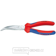 Polkruhové kliešte s čepeľami (so zobáčikom) 200 mm KNIPEX 26 25 200 - chrómované, viaczložkové puzdrá gallery main image