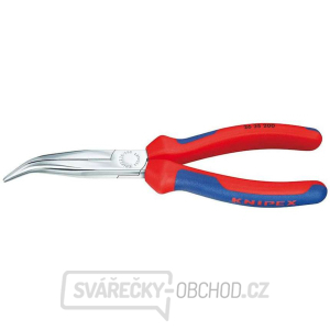 Polkruhové kliešte s čepeľami (so zobáčikom) 200 mm KNIPEX 26 25 200 - chrómované, viaczložkové puzdrá gallery main image