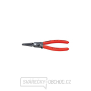 KNIPEX 48 31 J2 presné kliešte na poistné krúžky, 180 mm - sivý fosfát, protišmykový plast gallery main image