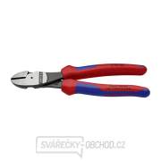 Výkonné bočné frézy 200 mm KNIPEX 74 02 200 - leštená hlava, viaczložkové puzdrá gallery main image