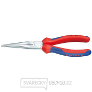 Polkruhové kliešte pre mechanikov 200 mm KNIPEX 38 15 200. Chrómované, viaczložkové objímky gallery main image