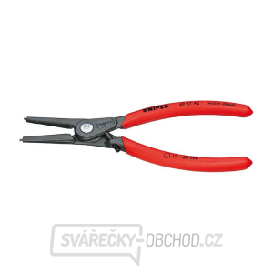 KNIPEX 49 31 A2 presné kliešte na vonkajšie poistné krúžky, 180 mm - protišmyková rukoväť gallery main image