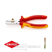 Odstraňovacie kliešte 160 mm - 1000 V. KNIPEX 11 06 160 - chrómované, viaczložkové VDE objímky gallery main image