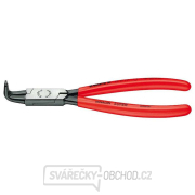 Kliešte na poistné krúžky 300 mm, vnútorne zahnuté. Knipex 44 21 J41 - DIN 5256 D. Leštené, potiahnuté plastom Náhľad