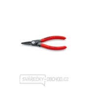 Kleště precizní pro pojistné kroužky KNIPEX 48 31 J0, 140 mm - fosfátováno na šedo, protiskluzový plast gallery main image