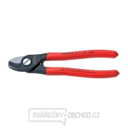 Nožnice na káble 165 mm KNIPEX 95 11 165 - leštená hlava, plastové puzdrá gallery main image