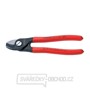 Nožnice na káble 165 mm KNIPEX 95 11 165 - leštená hlava, plastové puzdrá gallery main image