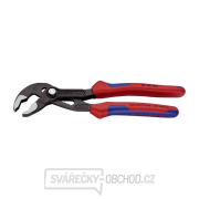 Kleště na trubky Cobra 180 mm. KNIPEX 87 02 180 DIN ISO 8976 - leštěná hlava, vícesložkové návleky Náhled