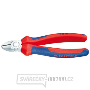 Bočné štípacie kliešte 180 mm KNIPEX 70 05 180 - chrómované, viaczložkové puzdrá gallery main image