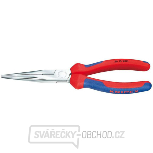 Polkruhové kliešte s čepeľami (so zobákom) 200 mm. KNIPEX 26 15 200 - chrómované, viaczložkové objímky gallery main image