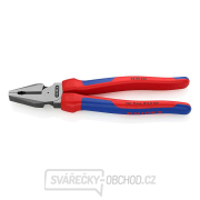 Elektrické kombinované kliešte 225 mm. KNIPEX 02 02 225 - leštená hlava, viaczložkové puzdrá gallery main image