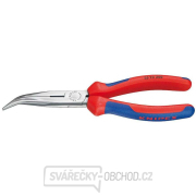 Polkruhové kliešte s čepeľami (so zobákom) 200 mm KNIPEX 26 22 200 - leštená hlava, viaczložkové puzdrá Náhľad