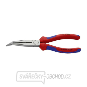 Polkruhové kliešte s čepeľami (so zobákom) 200 mm KNIPEX 26 22 200 - leštená hlava, viaczložkové puzdrá gallery main image