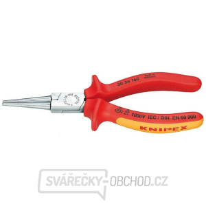 Polkruhové kliešte typu Langbeck (s predĺženými čeľusťami) 160 mm - 1000 V. KNIPEX 30 36 160 - chrómované, viaczložkové objímky VDE gallery main image