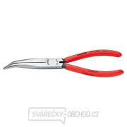 Polkruhové kliešte pre mechanikov 200 mm KNIPEX 38 21 200 - leštená hlava, plastové puzdrá gallery main image