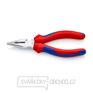 Kombinované kliešte KNIPEX 08 25 145, 145 mm - chrómové kliešte, viaczložkové puzdrá gallery main image