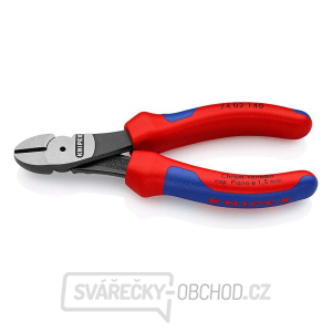 Výkonné bočné frézy 140 mm KNIPEX 74 02 140 - leštená hlava, viaczložkové puzdrá gallery main image