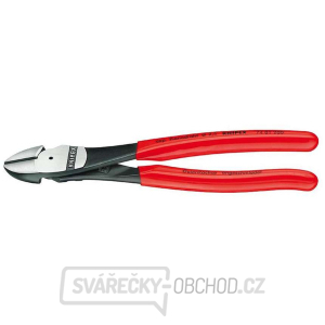 Výkonné bočné frézy 180 mm KNIPEX 74 01 180 - leštená hlava, plastové puzdrá gallery main image