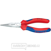 KNIPEX 25 05 160 Polkruhové kliešte s čepeľami pre rádiotechniku 160 mm - chrómované, viaczložkové puzdrá gallery main image